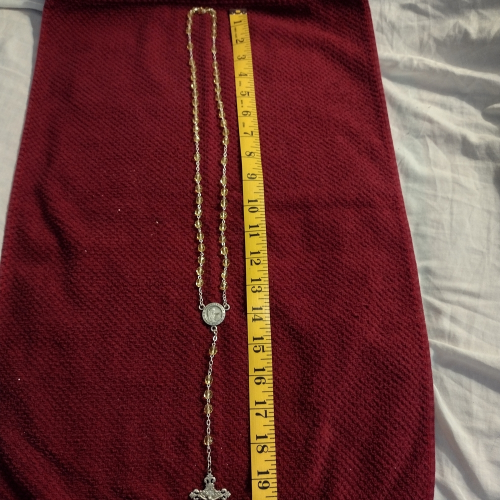 Elegant Gold Rosary with Silver Accents